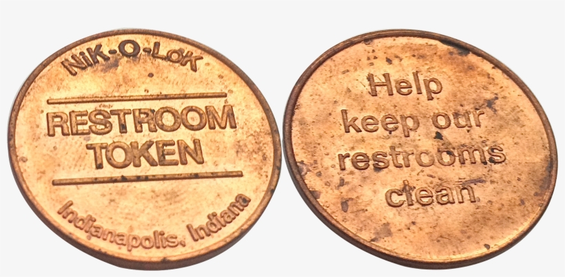 Restroom Token - 1 Cent 1940 Usa, transparent png