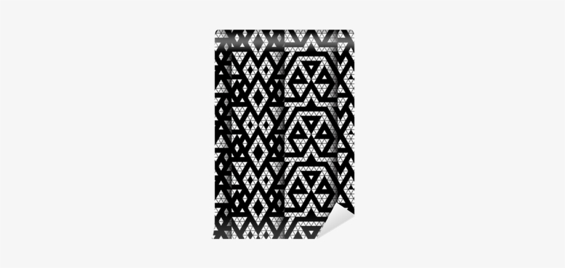 Tribal Monochrome Lace Patterns - White, transparent png
