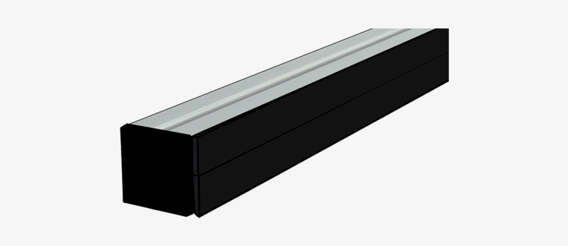 48mm Side Rail With Black Wear Strip - Soundbar, transparent png