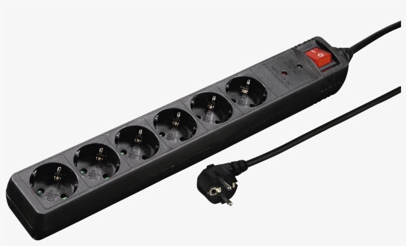 Abx2 High Res Image - Hama Socket Line 6-fold 3 M, Black 137258 N/a, transparent png