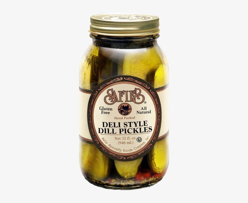 Safie Deli Style Dill Pickles - Safies Deli Style Dill Pickles - 32 Oz Jar, transparent png