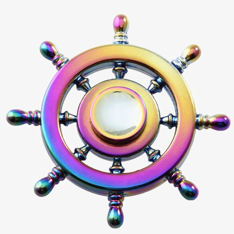 Rainbow Fidget Spinner Png Free Download - Rainbow Fidget Spinner Wheel, transparent png