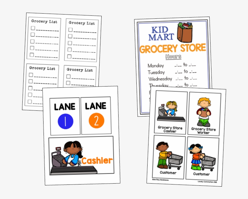 Pretend Play Props- Grocery Store, transparent png