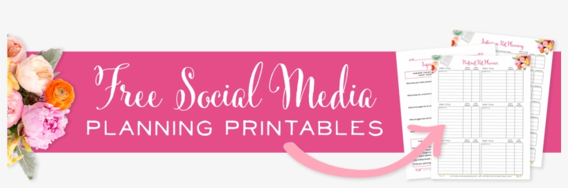 Free Social Media Planning Printables - Calligraphy, transparent png