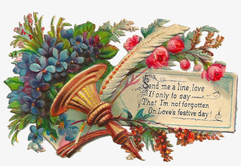 Printable Greeting Flowers Valentine Forget Me Not - Paper, transparent png