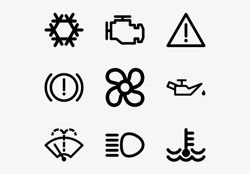 Car Dashboard Signals - Car Dashboard Icon Png, transparent png