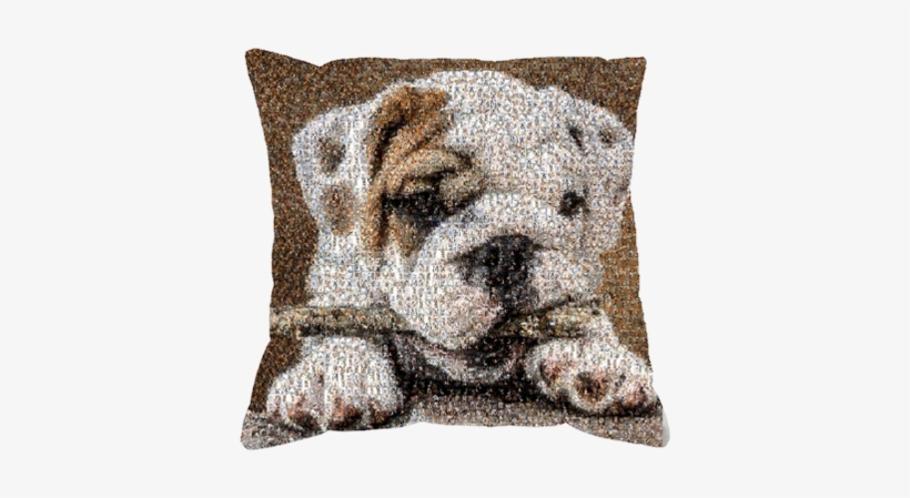 Unique English Bulldog Art Work Original Cushion Gifts - Art, transparent png