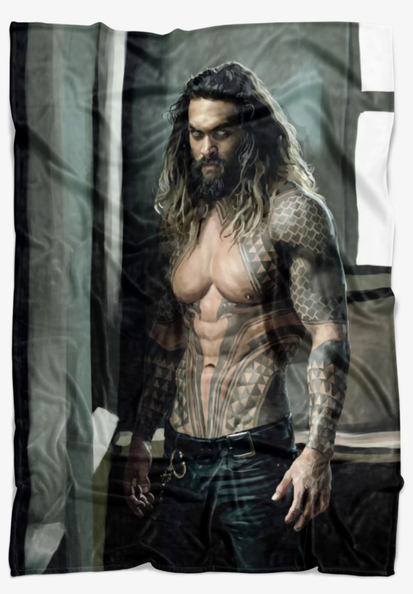 Aquaman Jason Momoa Hand Digitally Painted Ultra Soft, transparent png