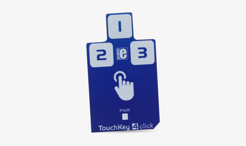 Mikroelektronika Mikroe-2965 Touch Key 4 Click - Sign, transparent png
