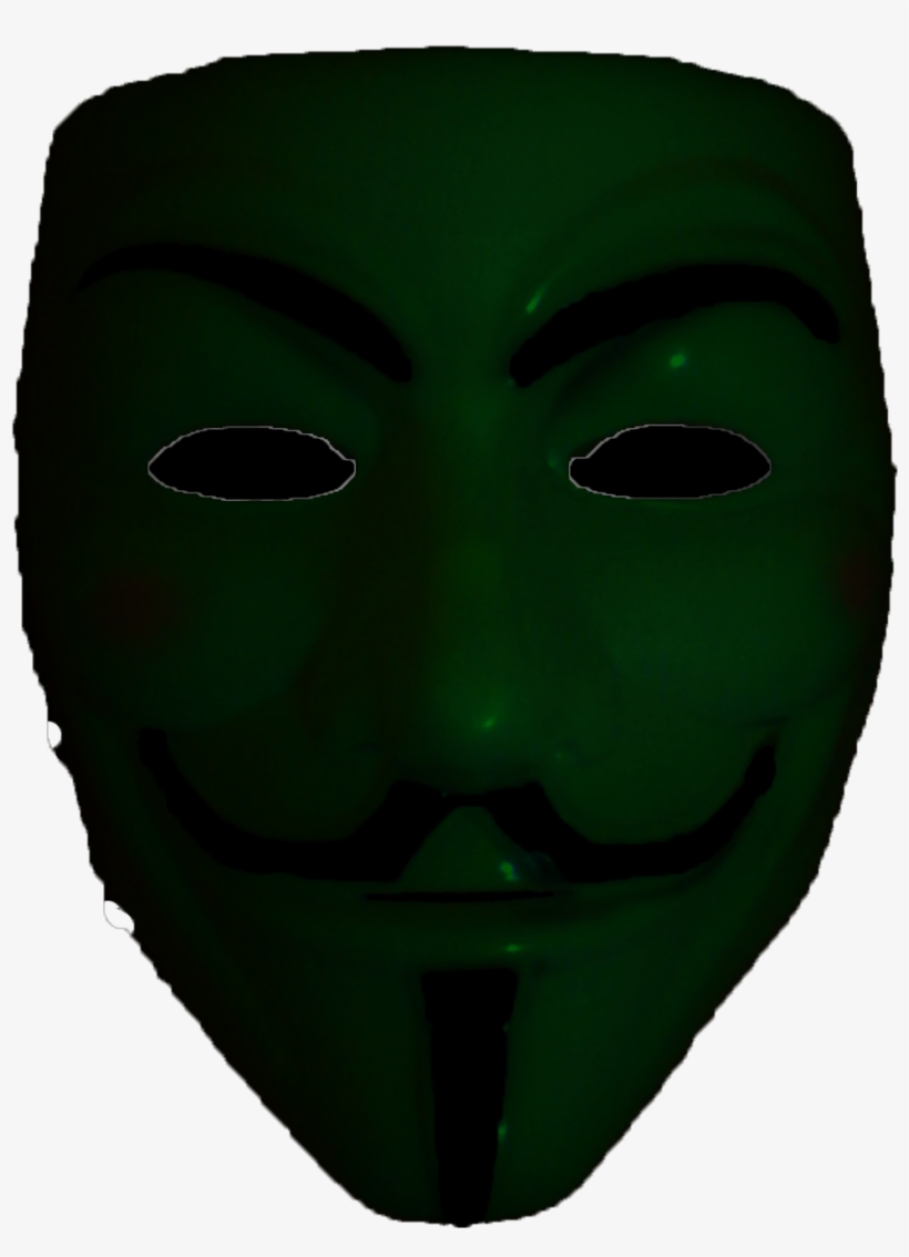 Maschera Di Guy Fawkes Verde - Face Mask, transparent png