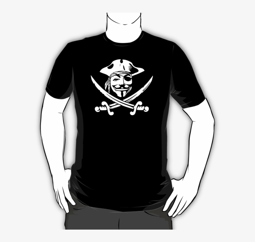 Guy Fawkes T-shirt - Linux T Shirts, transparent png