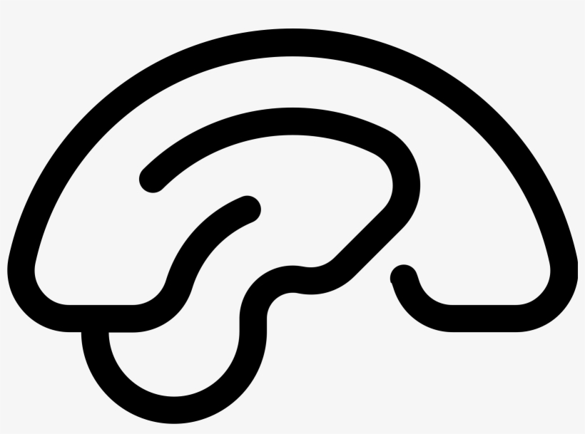 This Free Icons Png Design Of Brain Thicker Lines Side, transparent png