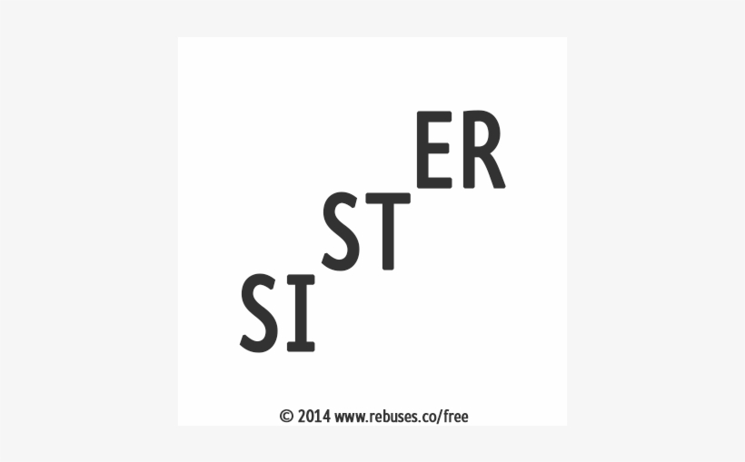 Sister Rebus - Hard Rebuses, transparent png