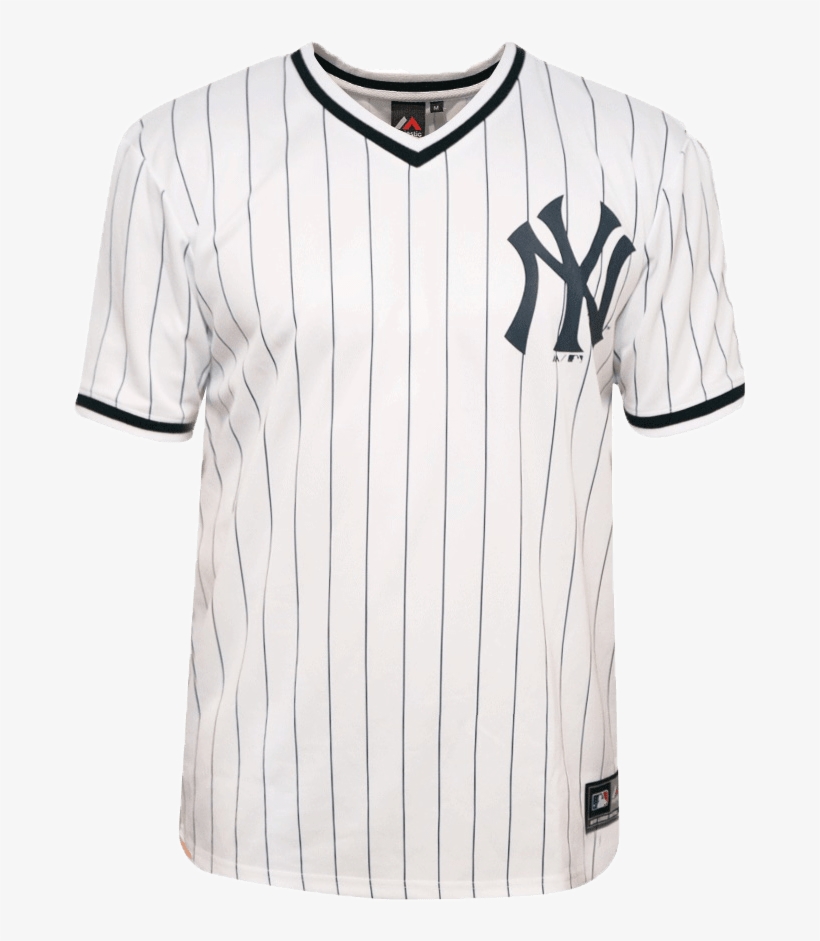 New York Yankees Majestic Mlb Kabor V-neck Poly Tee - Baseball Uniform, transparent png