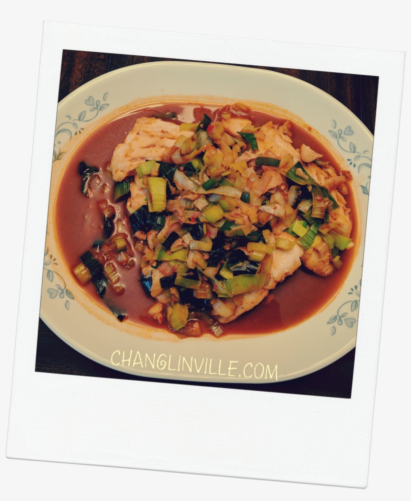 Cod Fish Fillets With Spicy Leek Sauce, transparent png