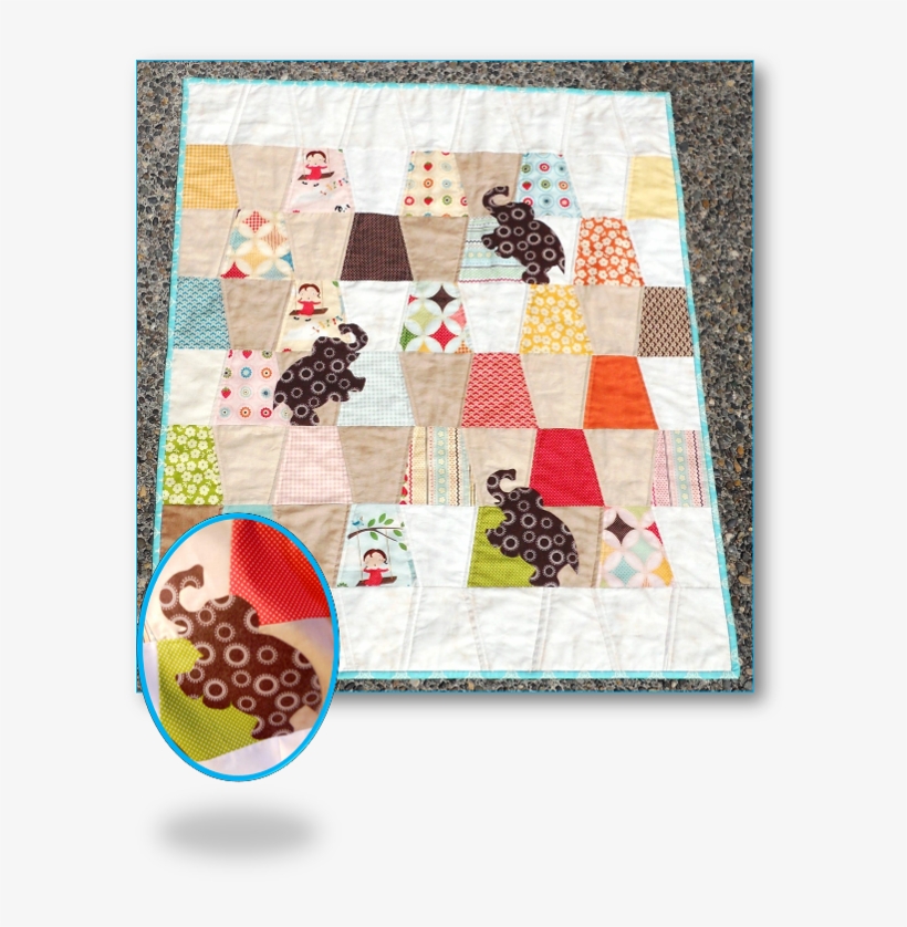 Elephant Baby Quilt - Baby Blanket Elephant Diy, transparent png