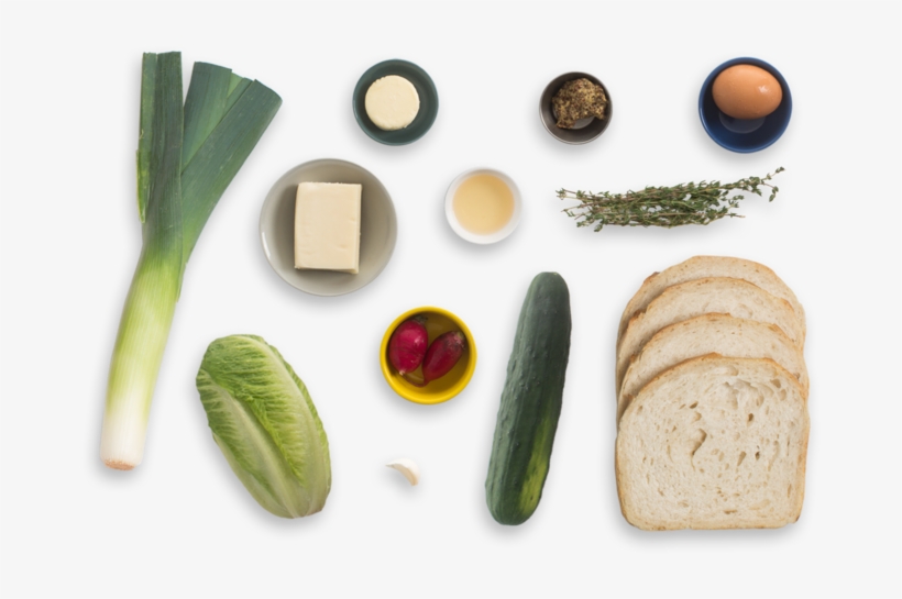 Fontina & Leek Grilled Cheese Sandwiches With Romaine, - Salad, transparent png