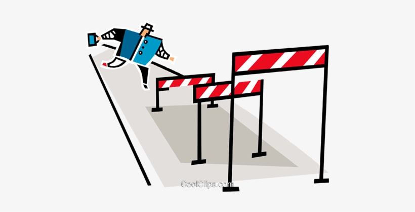 Man Jumping Hurdles Royalty Free Vector Clip Art Illustration - Teacher, transparent png