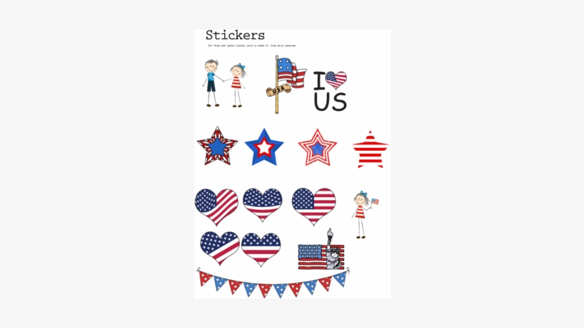 4th Of July Sticker Clipart - Independence Day, transparent png