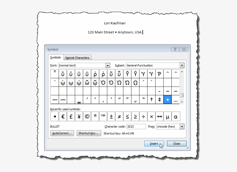 Inserting Another Bullet Symbol 575x524 PNG Download PNGkit