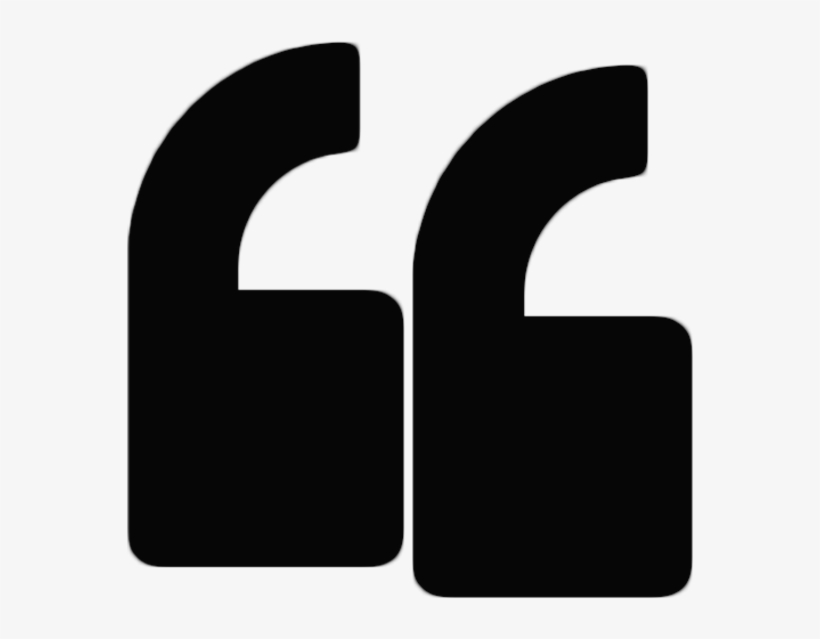 Quote Mark Blackandwhite 1 - Book, transparent png