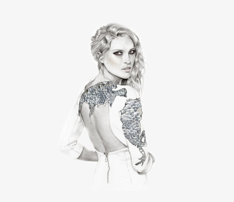 Fashion Is Not Just Beauty, It's About Good Attitude - Fashion Illustration, transparent png