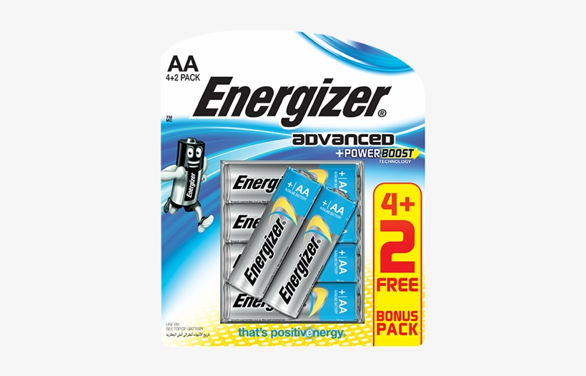 Click - Energizer Advanced Power Boost Battery, transparent png