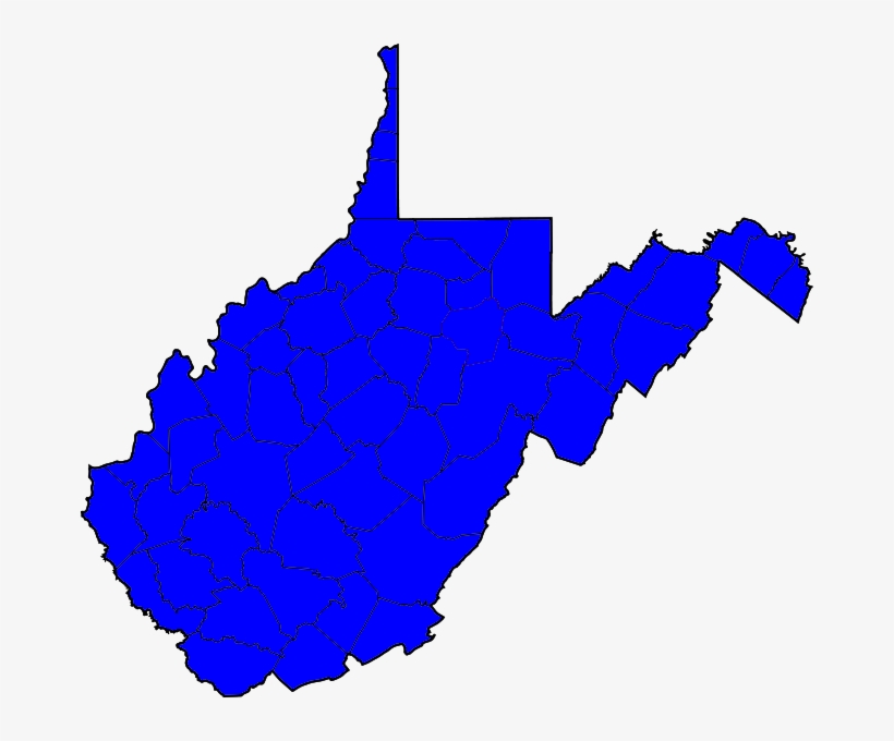 West Virginia D Sweep - West Virginia Electoral Map, transparent png