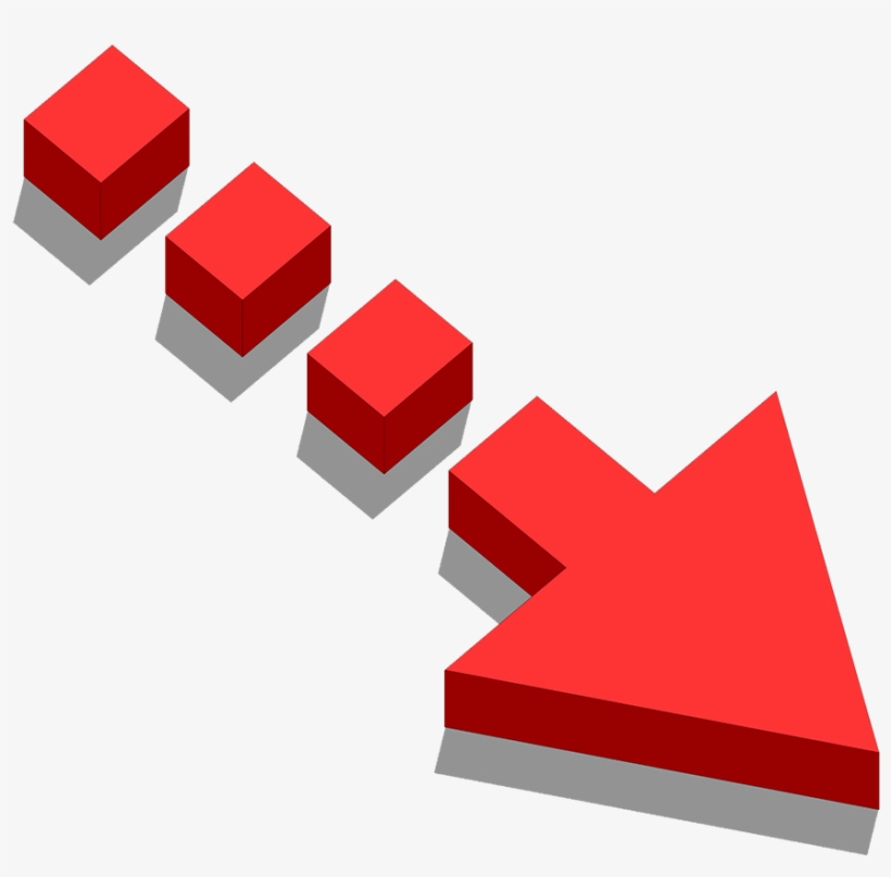 Red Arrow Sign Png - Dibujo Flecha Roja, transparent png