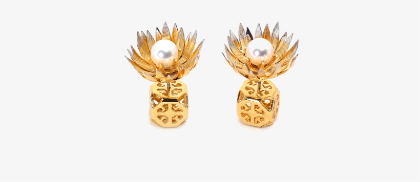 Myrtle Garland - Earrings, transparent png