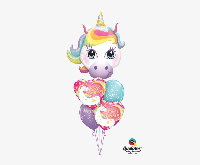 Sparkling Stars & Rainbows - Balloons Unicorn, transparent png