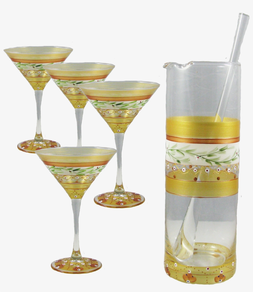 Moroccan Mosaic Gold Martini Bundle - Crafted Creations Set Of 2 Mosaic Gold Garland Hand, transparent png