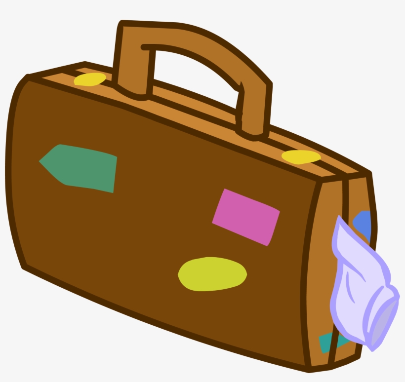 Stuffed Suitcase Icon - Maleta Club Penguin, transparent png