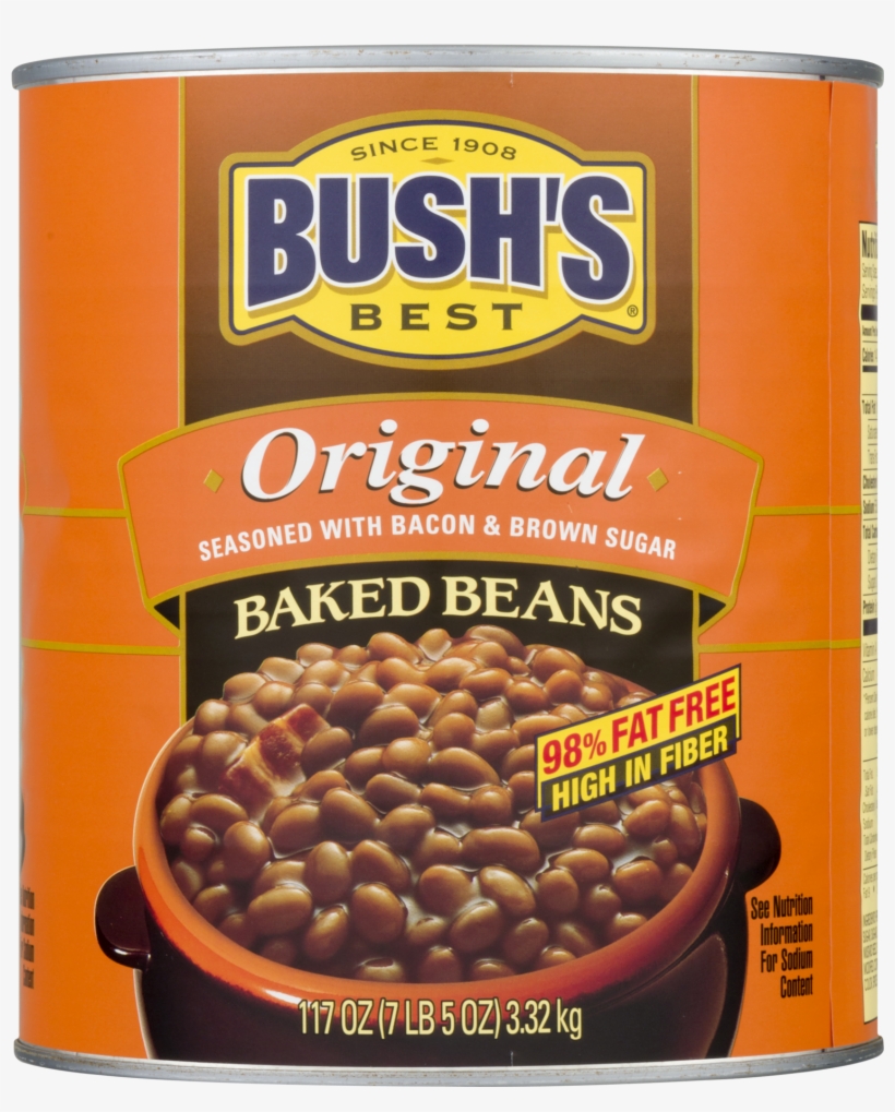 Bush's Original Baked Beans, 117 Oz - #10 Can Baked Beans, transparent png