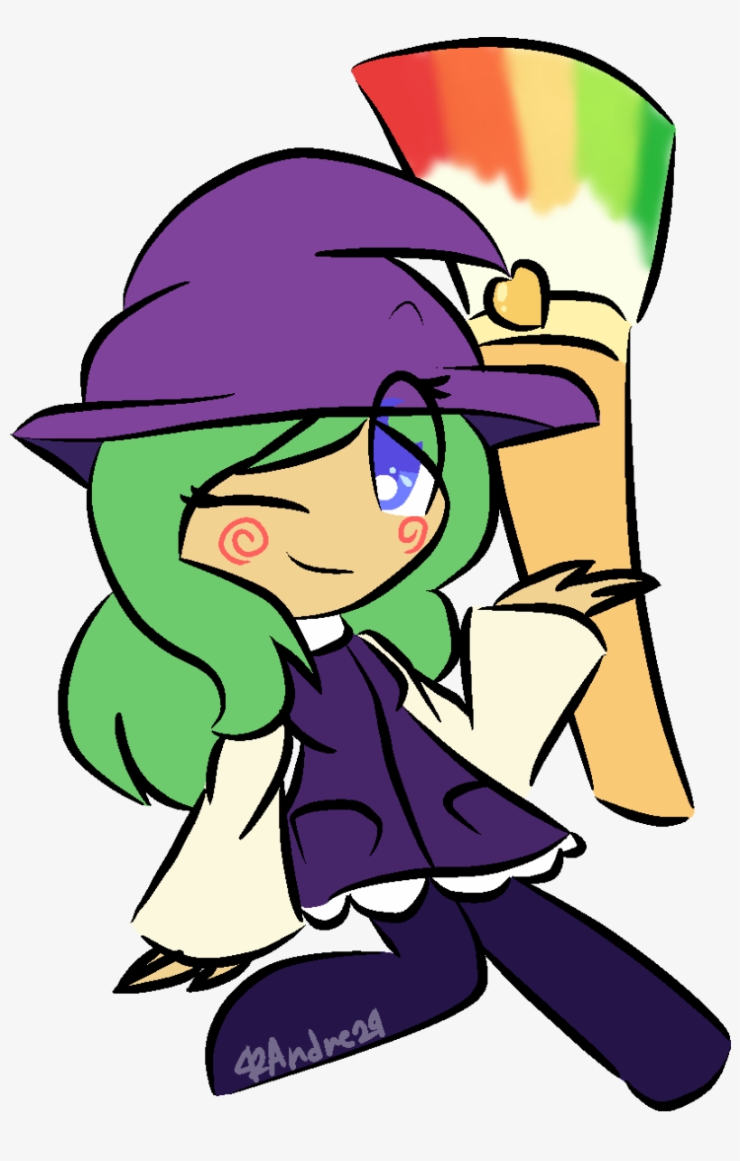 Cute Lil Witch Girl - Cartoon, transparent png