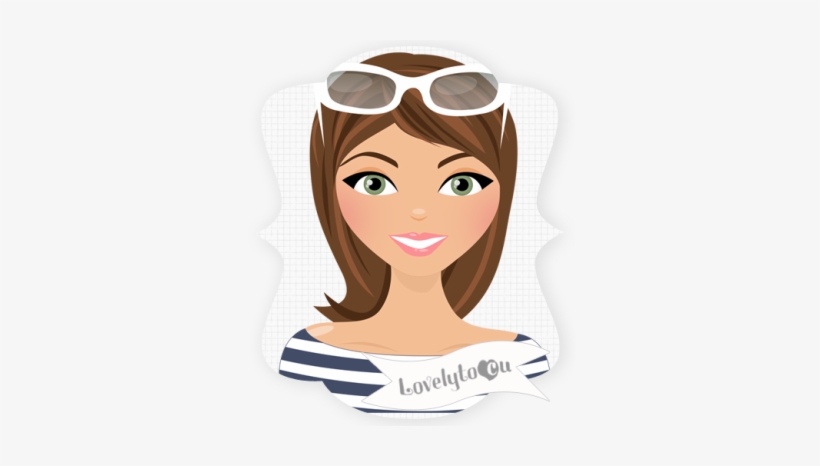 Custom Illustrations Cute Girl Blog Design - Cute Girl Character Png, transparent png