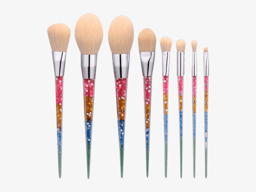 8pcs Nylon Tapered Shape Makeup Brushes Set - Gearbest 8pcs Nylon Tapered Makeup Brushes Set, transparent png