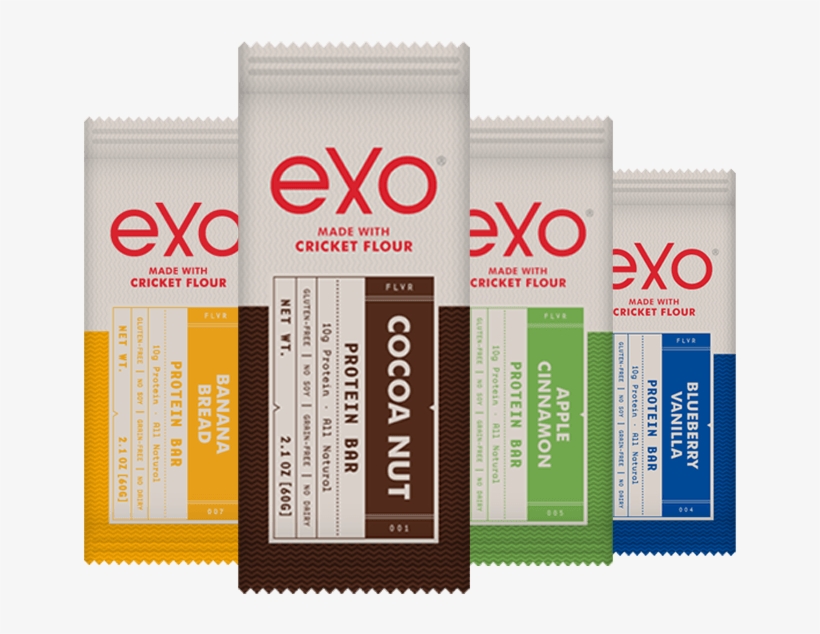Exo Bars - Exo Cricket Flour Protein Bars, Blueberry Vanilla,, transparent png