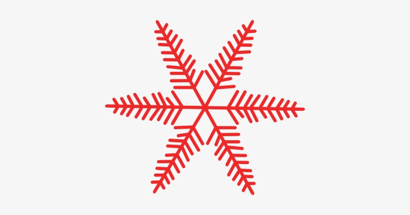 My Box Of Vintage Stuff - Red Snowflake Clip Art, transparent png