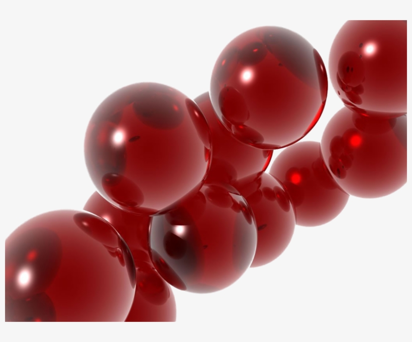 Red Blood Cells - Red Glass Balls On White Gold Stainless Steel Watch, transparent png