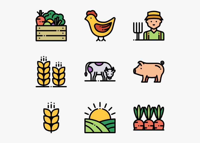 Agriculture 50 Icons - Massage Vector Icon, transparent png