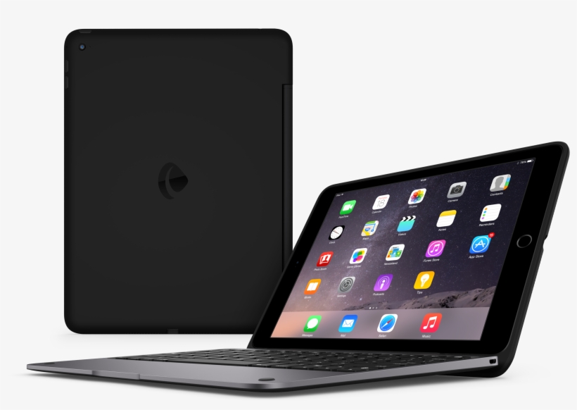 Cc - Clamcase Pro Keyboard Case For Ipad Air 2 (smoke/black), transparent png