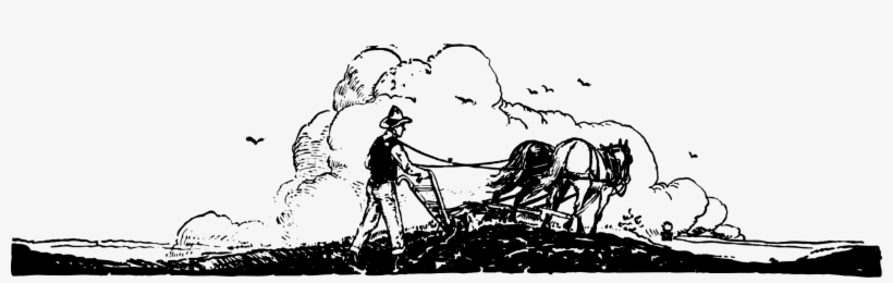 Plough Drawing Computer Icons Earth Agriculture - Caballo Arando La Tierra Dibujo, transparent png