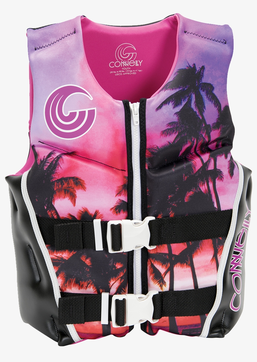 2018 Connelly Youth Classic Neo Vest - Connelly Girl's Youth Cga Neoprene Life Vest, transparent png