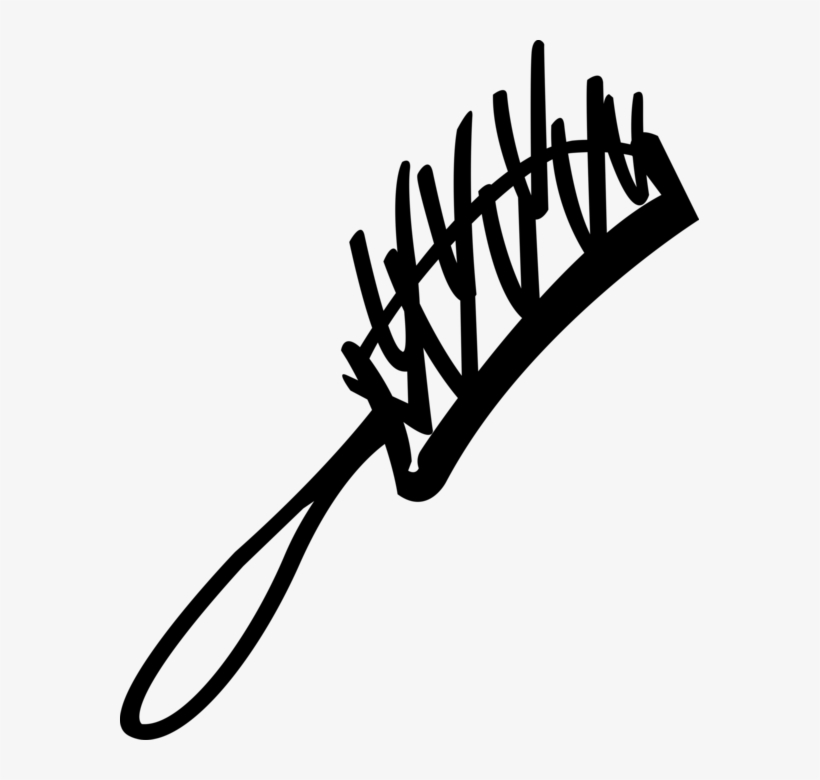 Vector Illustration Of Personal Grooming Hairbrush - Vector Graphics, transparent png