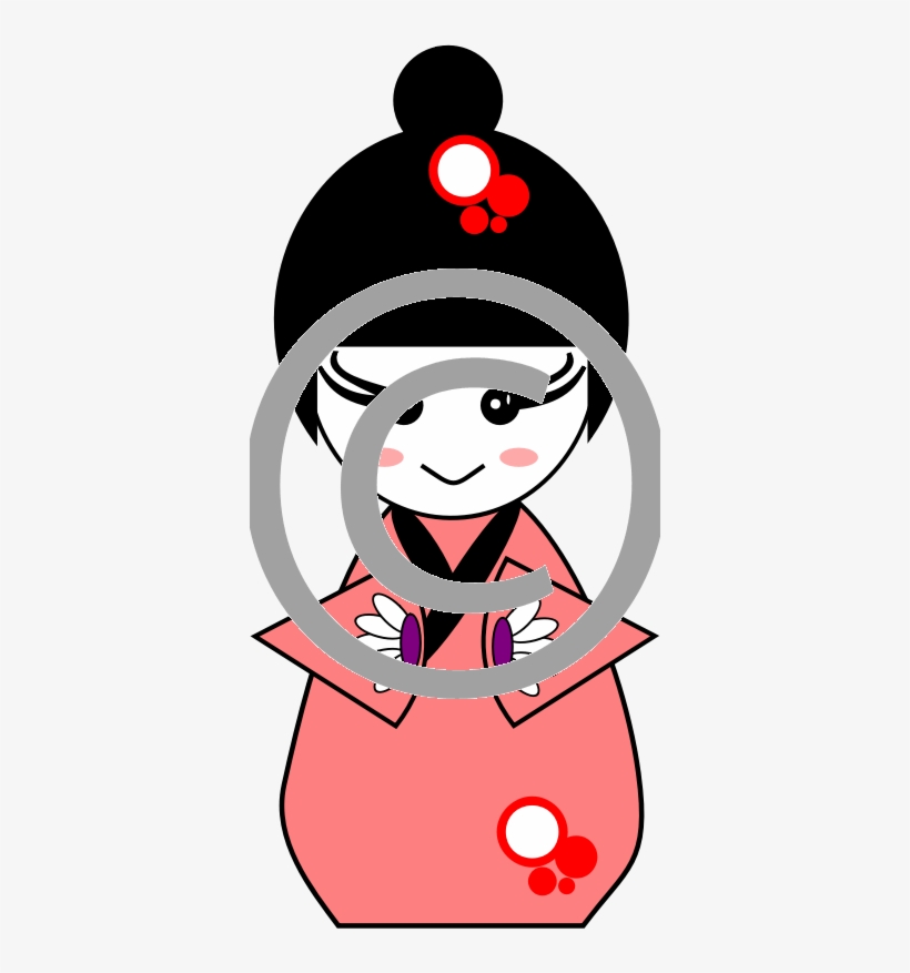 Geisha Doll - Clip Art, transparent png
