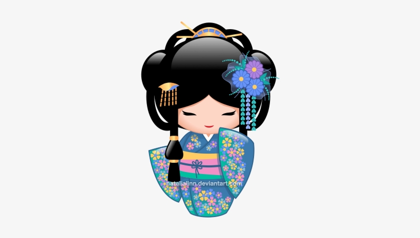 Geisha Clipart Kokeshi Doll - Kokeshi Doll Tattoo, transparent png