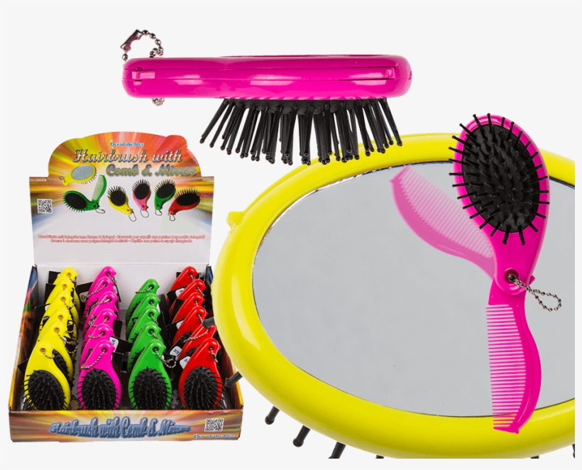 Brosse À Cheveux Et Miroir, transparent png