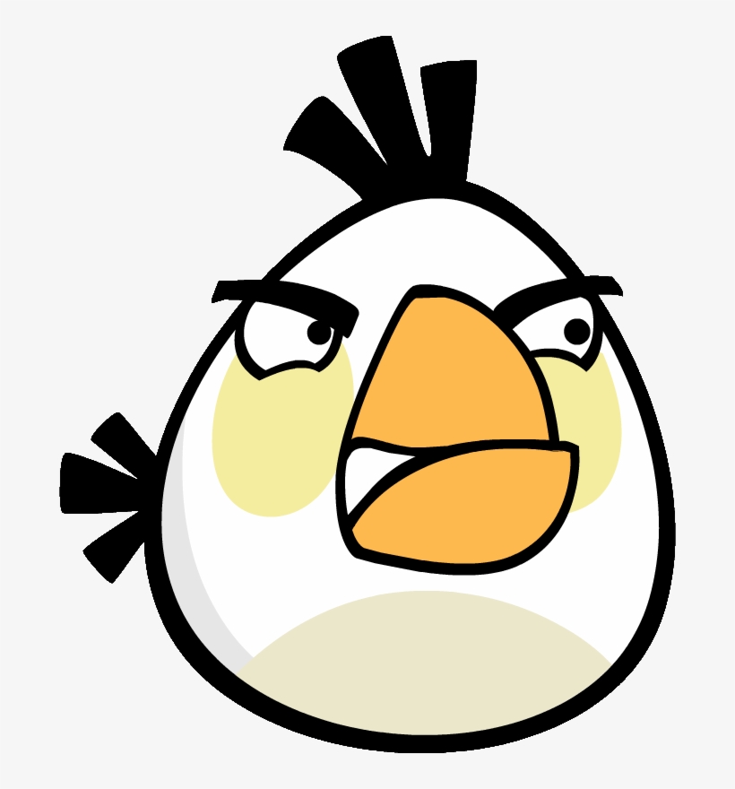 Whitebird Grimacing - Angry Birds White Bird Png, transparent png