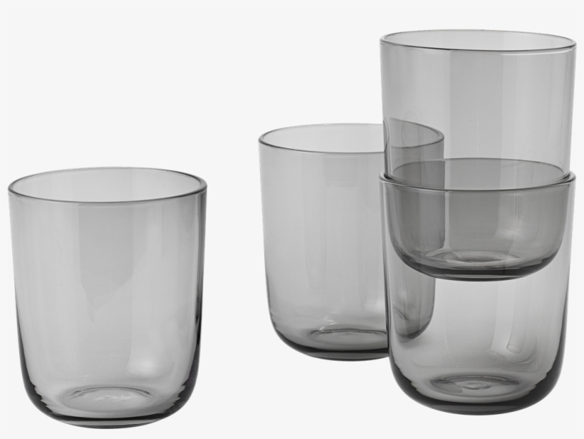 10056 Corky Drinking Glasses Tall Grey 1502282782 - Muuto - Corky Tall Drinking Glasses - Set Of 4 - Grey, transparent png